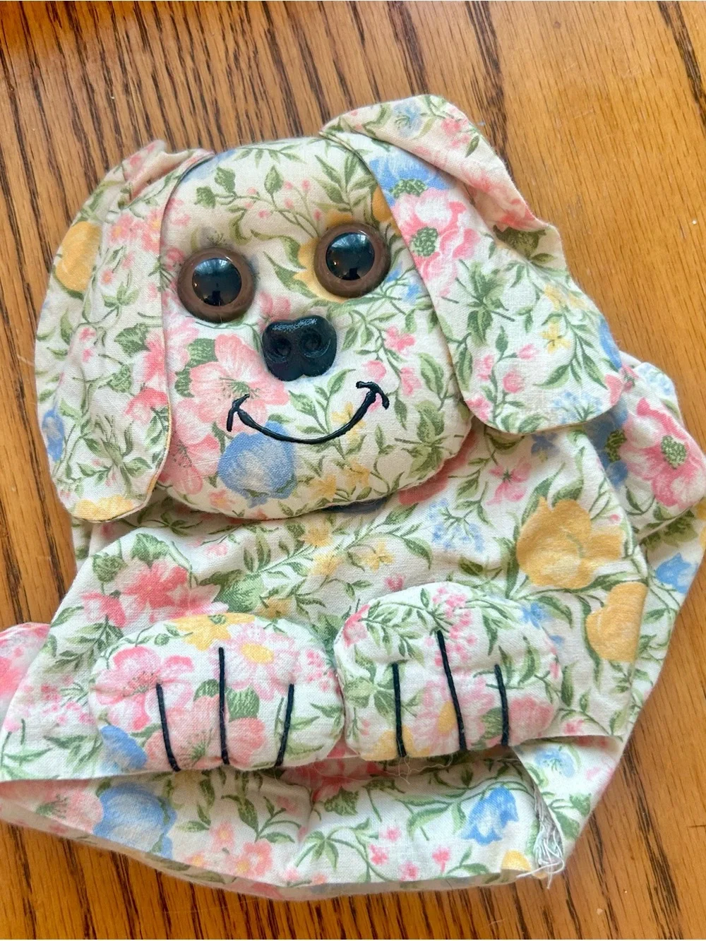 Floral Puppy Toilet Roll or Tissue Box Cover - Pastel Flower Print